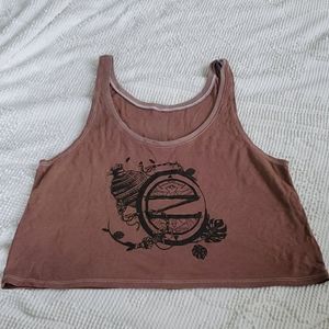 CLOZEE flowy crop top tank